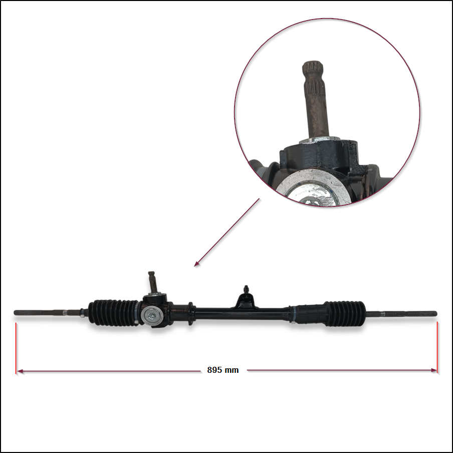CAJA DE DIRECCION MECANICA FIAT UNO/DUNA 95/... (CON PERNO)