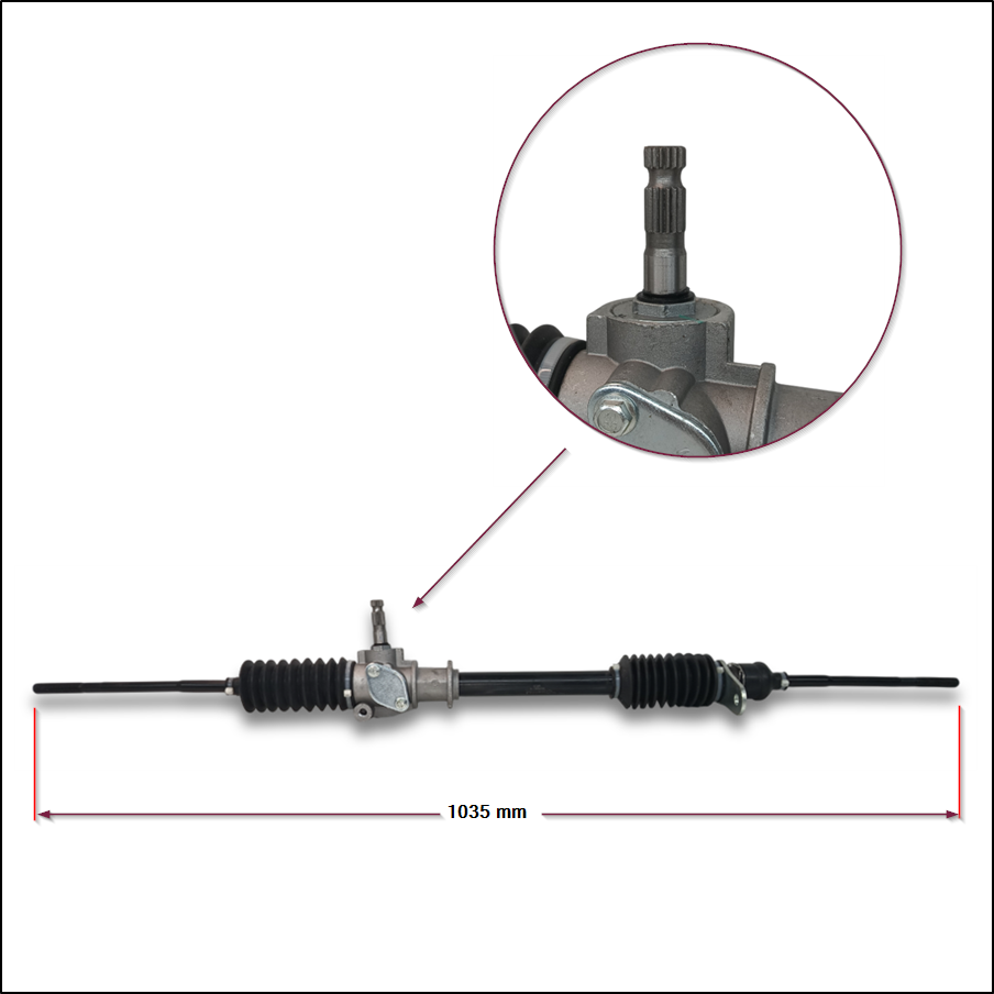 CAJA DE DIRECCION MECANICA FIAT REGATTA 85/94 - LARGO 1029 MM