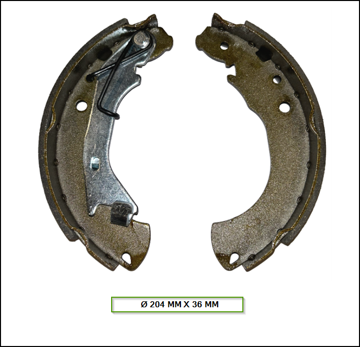 ZAPATAS CON CINTA CITROEN C3 2016 / 2026 - PEUGEOT 208 2013 / 2026