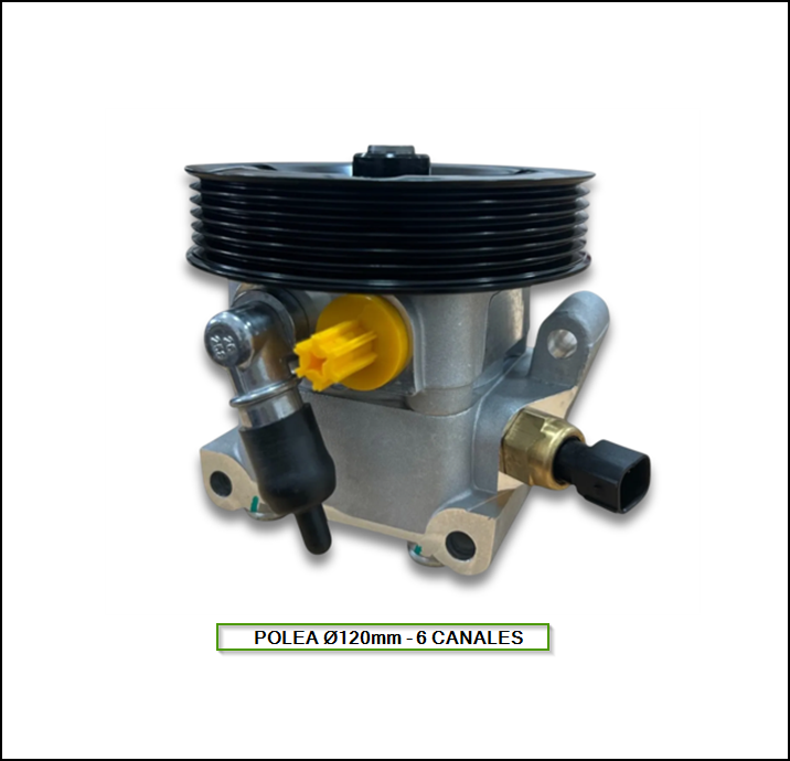 BOMBA DE DIRECCION HIDRAULICA - FORD FOCUS II 1.6 - C-MAX 1.6 - POLEA Ø120M - 6 CANALES