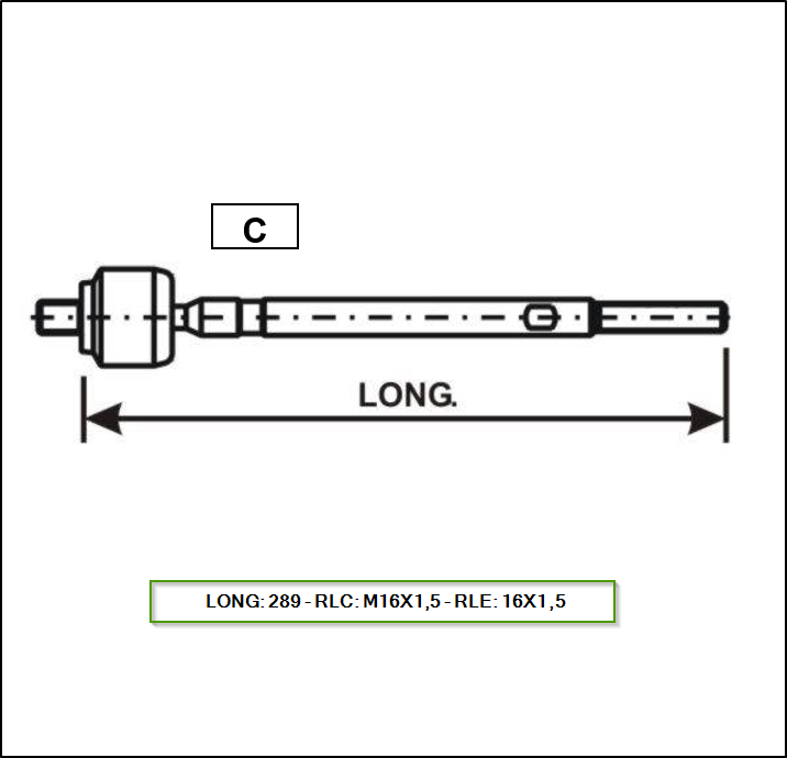 ART. AXIAL (PRECAP) - FORD MAVERICK - BRONCO SPORT 2021/...
