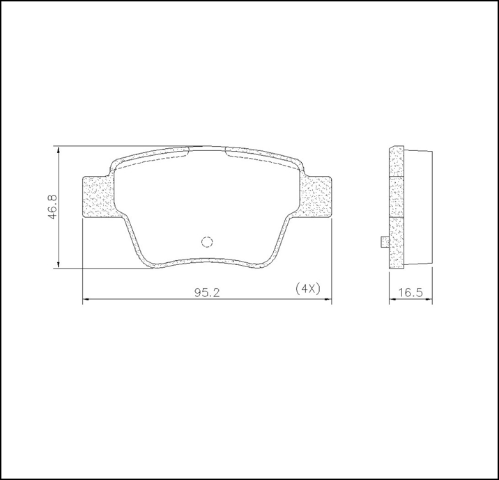 PASTILLA DE FRENO TRAS CITROEN C4 PICASSO/PEUGEOT 307