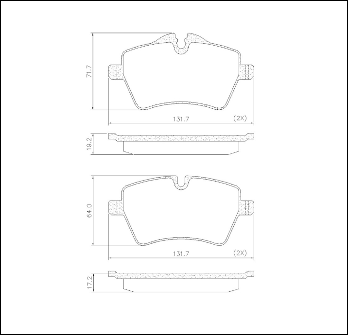 PASTILLA DE FRENO DELANTERA MINI COOPER 09/.... (1.6)