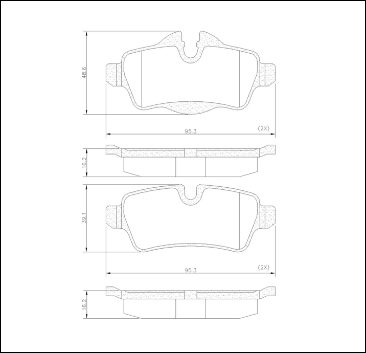 PASTILLA DE FRENO TRASERA MINI COOPER 07/...
