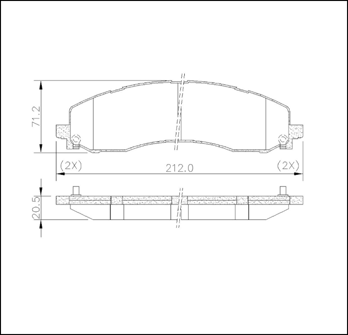 PASTILLAS DE FRENO DELANTERA DODGE RAM 2500 - RAM 3500 2021 / 2026