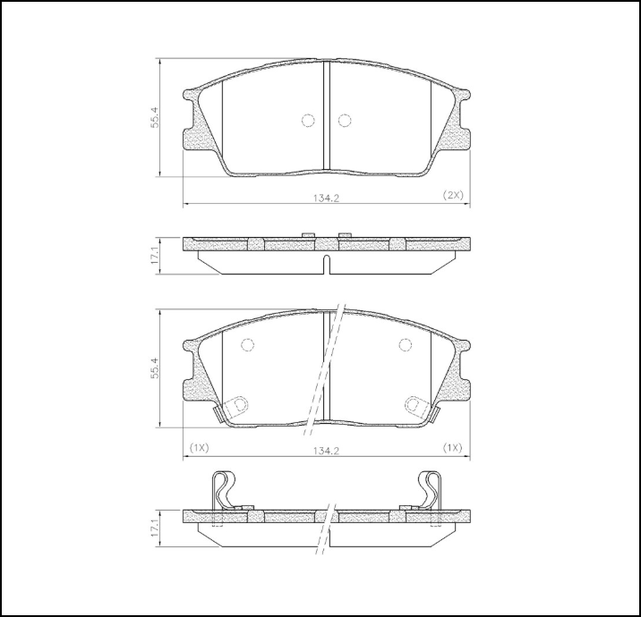 PASTILLAS DE FRENO DELANTERA KIA SOULT 1.6 16V 2014 / 2022