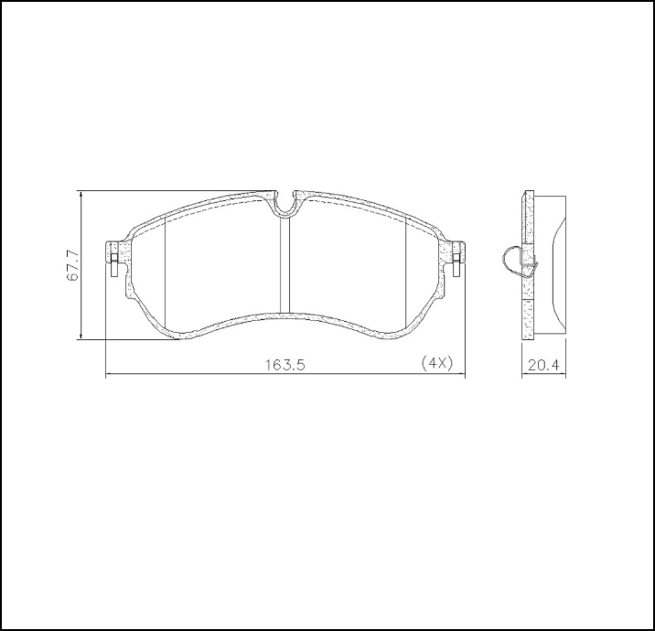 PASTILLAS DE FRENO TRASERA VW DELIVERY 2019 / 2026