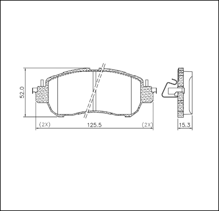 PASTILLA DE FRENO DEL NISSAN KICKS 17/... VERSA 21/...  (1.6)