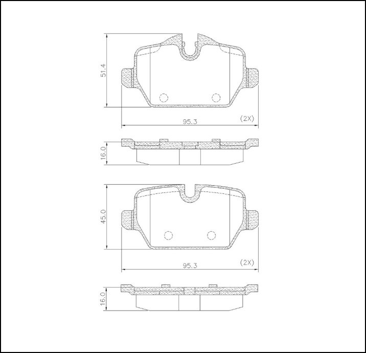 PASTILLAS DE FRENO TRASERA MINI COOPER 1.6 2013/2026