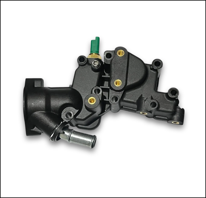 CARCASA DE TERMOSTATO  PEUGEOT 206 - 207 - 208 - PARTNER 1.4 8v TU3JP - FIAT QUBO 1 4 8V - CUERPO DE PLASTICO