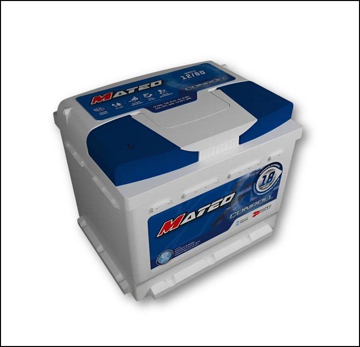 BATERIA MATEO 12X60 LARGO: 205 MM - ANCHO: 175 MM - ALTO: 195 MM CCA -18° 290 A ( BLANCA )
