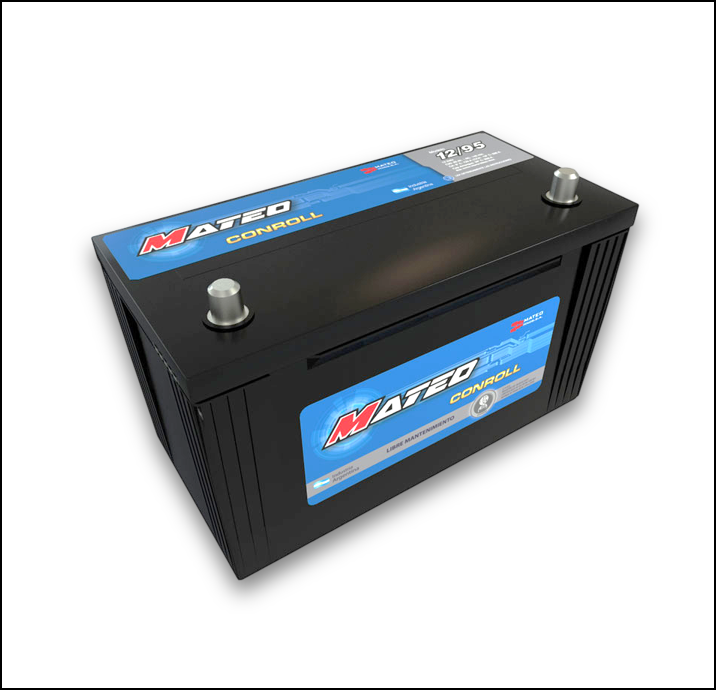 BATERIA MATEO 12X95 LARGO: 300 MM - ANCHO 175 MM - ALTO 220 MM CCA -18° 810 A (NEGRA)