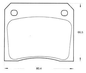 PASTILLA DE FRENO FIAT 1500/125/PEUGEOT 404/504