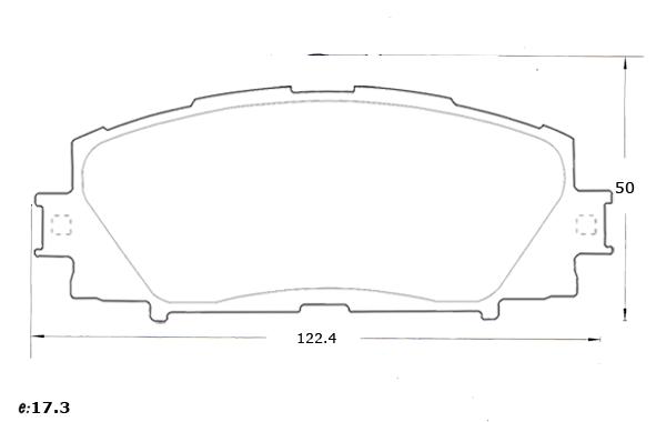 PASTILLA DE FRENO DEL TOYOTA YARIS 06/.../ COROLLA FILDER 05/... (1.8)