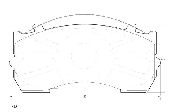 PASTILLA DE FRENO MERCEDES BENZ 915/ACELLO 03/...