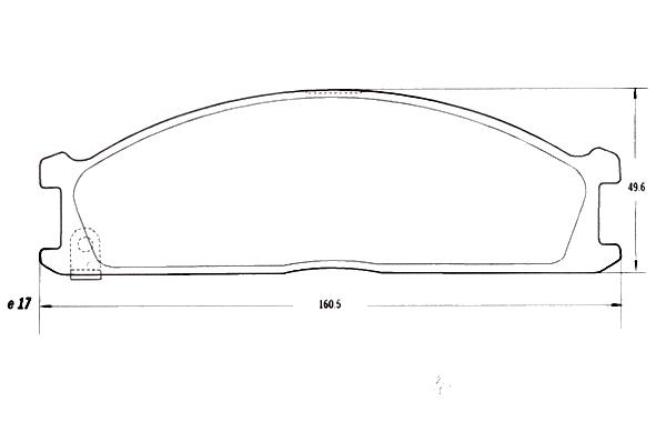 PASTILLA DE FRENO DEL NISSAN FRONTIER/TERRANO 98/...