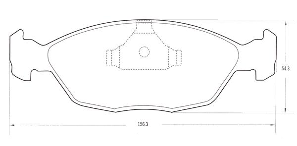 PASTILLA DE FRENO FORD GALAXY/QUANTUM/SANTANA/GOLF