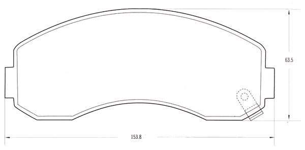 PASTILLA DE FRENO DEL KIA K-2700/ASIA TOPIC