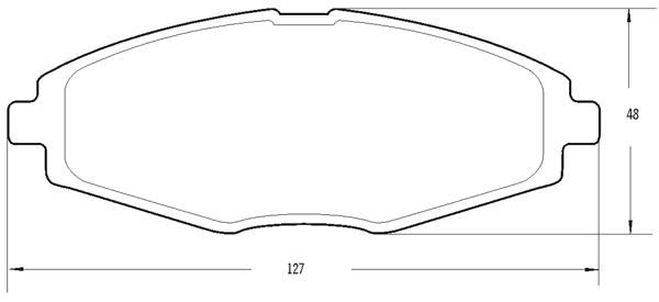 PASTILLA DE FRENO DAEWOO LANOS 97/.../MATIZ 98/.../CIELO 97/...