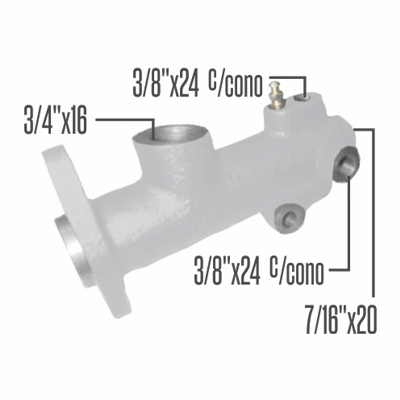 BOMBA DE FRENO  RENAULT 4L-F 73-> Ø20.60 MM. S/C