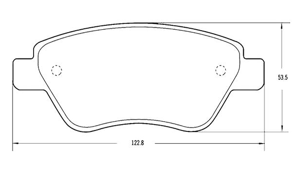 PASTILLA DE FRENO DEL ALFA ROMEO/MITO/FIAT 500/QUBO/IDEA/STILO