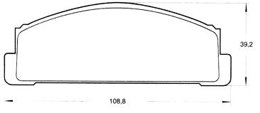 PASTILLA DE FRENO FIAT 128(1100)