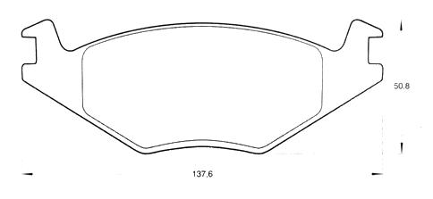 PASTILLA DE FRENO DEL VW GOLF/POLO/SEAT IBIZA/CORDOBA