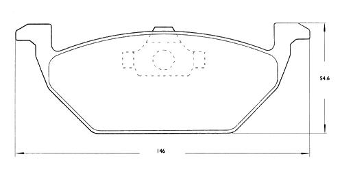 PASTILLA DE FRENO VW BORA/AUDI A3/LEON // VENTO 99..
