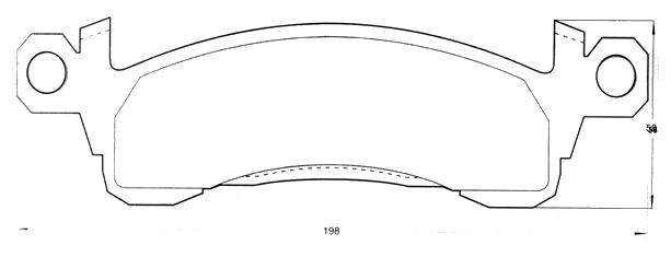 PASTILLA DE FRENO DEL CHEVROLET PICK UP-C10/SILVERADO