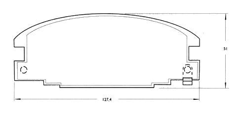 PASTILLA DE FRENO DEL CHEVROLET LUV/ISUZU LUV