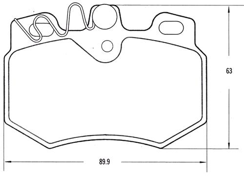 PASTILLA DE FRENO CITROEN C-15/ZX/AX/GTI/ PEUGEOT 205/GL/GTI 93/...