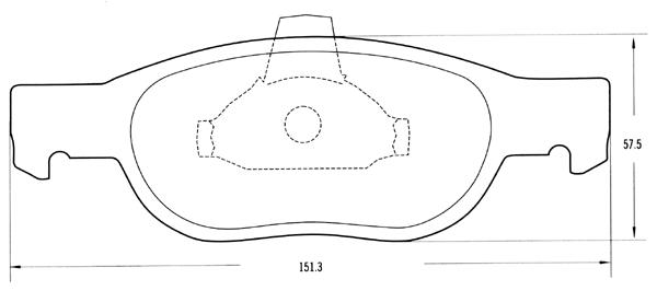 PASTILLA DE FRENO DEL FIAT BRAVA 95/... (1.9)/BRAVO 95/... (1.4/1.6/1.9)/MAREA (1.4/1.9)