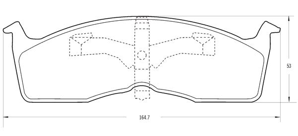 PASTILLA DE FRENO DEL DODGE CHRYSLER NEON (DISCO 4 RUEDAS) 90-94/STRATUS/CARAVAN
