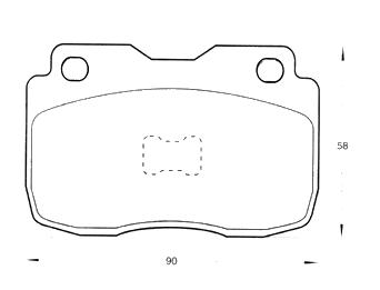 PASTILLA DE FRENO DEL FIAT 147/SPAZIO