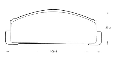 PASTILLA DE FRENO FIAT 133 (FINA)