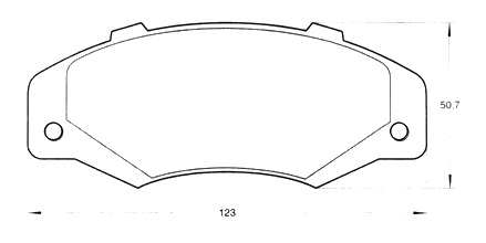 PASTILLA DE FRENO DEL RENAULT 21/NEVADA