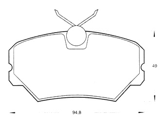 PASTILLA DE FRENO DEL PEUGEOT 405