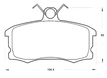 PASTILLA DE FRENO DEL LADA SAMARA 1300 00/...