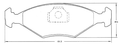 PASTILLA DE FRENO FORD GALAXY/VW GOL/QUANTUM