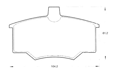 PASTILLA DE FRENO FIAT REGATTA 94/... - DUNA/UNO