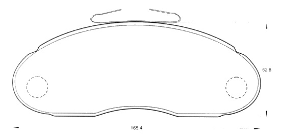 PASTILLA DE FRENO DEL MERCEDES BENZ 180