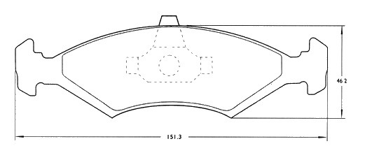 PASTILLA DE FRENO FORD COURRIER/FIESTA MAX/FORD FIESTA 97/...