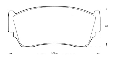 PASTILLA DE FRENO DEL NISSAN 100 NX 91/... (1.6I-16V-GTI-1.8I-2.0I-16V-GT)