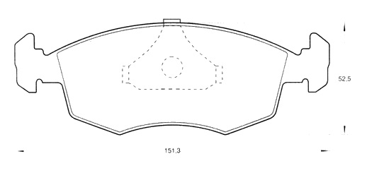 PASTILLA DE FRENO FIAT PALIO/SIENA/TEMPRA/TIPO C/ SENSOR