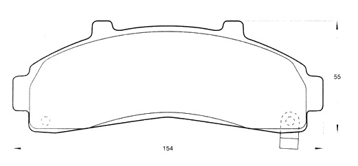 PASTILLA DE FRENO DELANTERA FORD RANGER 97/11