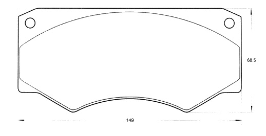 PASTILLA DE FRENO DEL IVECO DAILY/GRINTA 10 (45.10/TURBO-49.10/TURBO) 85/...