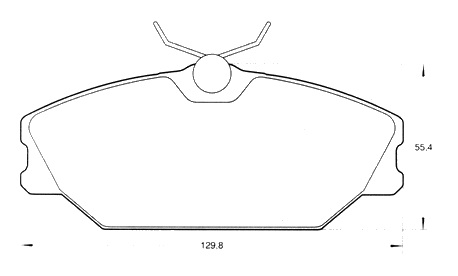 PASTILLA DE FRENO DEL RENAULT LAGUNA/MEGANE/SCENIC