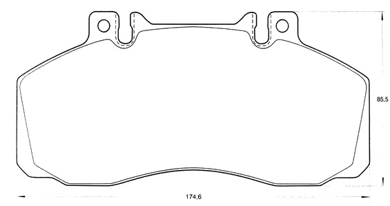 PASTILLA DE FRENO DEL/TRAS MERCEDES BENZ 710/711D/809/811/812/813/814/912/913/1114 88/.../914 95/... /MIDLINER 90/... / EUROCARGO 91/...(con sensor)