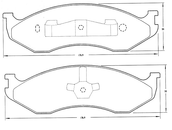 PASTILLA DE FRENO DEL GRAND CHEROKEE 90/... /CHEROKEE SPORT 90/...WRANGLER ...99\