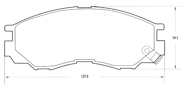 PASTILLA DE FRENO MITSUBISHI L-200 96/01  - L-300  94/03